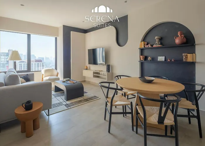 Apartment Elegant With Air Conditioning, Pool, Sauna, & Fitness Center In Polanco *