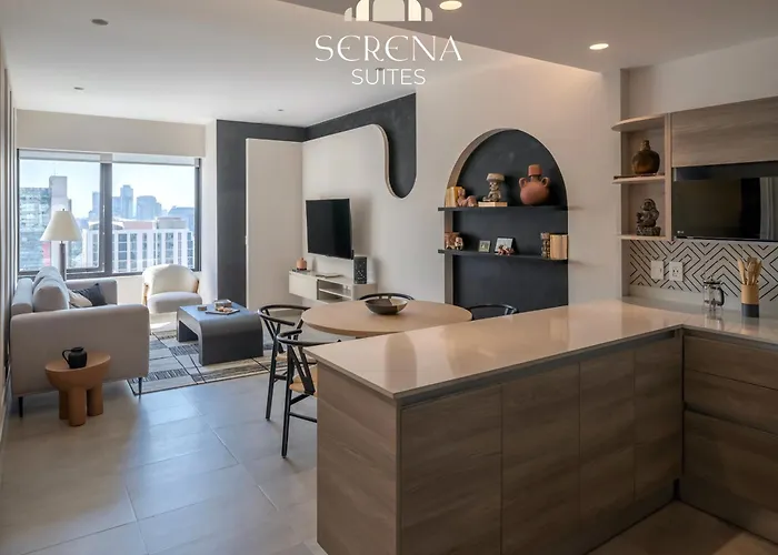Elegant With Air Conditioning, Pool, Sauna, & Fitness Center In Polanco Apartment